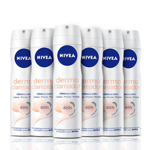 Kit-Desodorante-Nivea-Aerossol-Feminino-Dermo-Clareador-150ml-6-Unidades-Sao-paulo-93512511