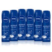 Kit-Desodorante-Aerossol-Nivea-Protect--Care-150ml-6-Unidades-Sao-paulo-93512516