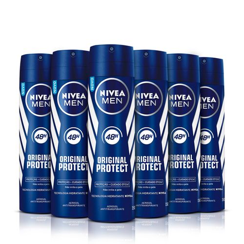 Kit-Desodorante-Aerossol-Nivea-Men-Original-Protect-150ml-6-Unidades-Sao-paulo-93512526
