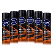 Kit-Desodorante-Aerosol-Nivea-Men-Deep-Amadeirado-150ml-6-Unidades-Sao-paulo-93512543
