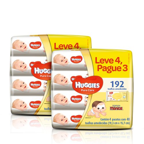Kit-Lenco-Umedecido-Huggies-Pure-Care-4-Unidades-2-Pacotes-Sao-paulo-93512552