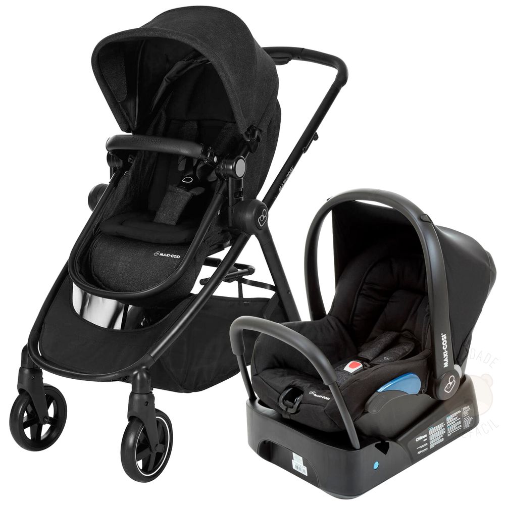 Travel System Carrinho Anna Bebe Conforto C Base Citi Nomad Black Maxi Cosi Drogaria Sao Paulo