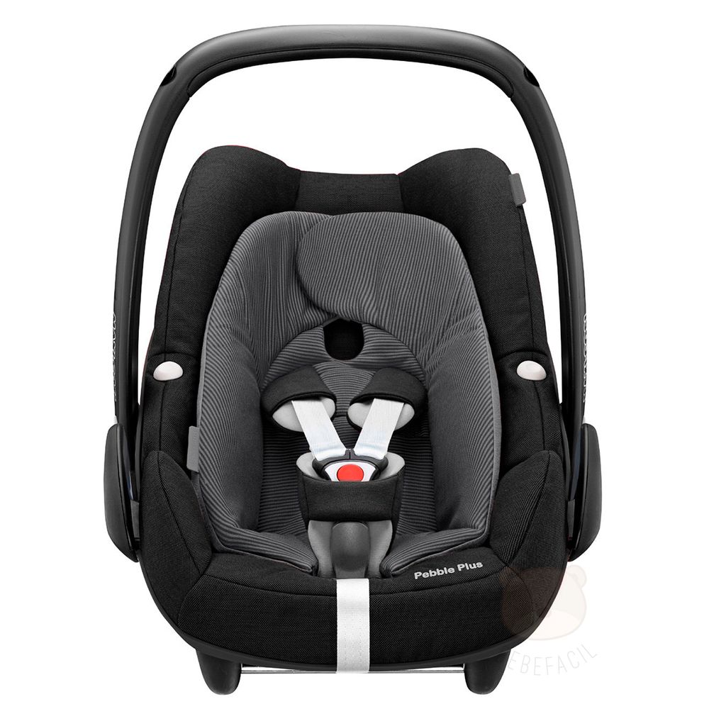 Travel System: Bebê Conforto Pebble Plus Black Raven Maxi-Cosi +
