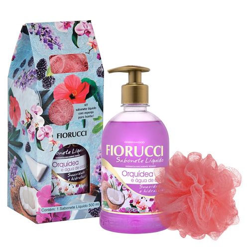 kit-sabonete-liquido-fiorucci-unique-orquidea-e-agua-de-Coco-500ml--esponja-de-banho-Drogaria-SP-698628 kit-sabonete-liquido-fiorucci-unique-orquidea-e-agua-de-Coco-500ml--esponja-de-banho-Drogaria-SP-698628