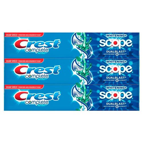 kit-creme-dental-crest-complete-scope-dualblast-164g-3-unidades-Drogaria-SP-641162 kit-creme-dental-crest-complete-scope-dualblast-164g-3-unidades-Drogaria-SP-641162