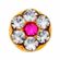 brinco-studex-daisy-cristal-rose-ouro-1-par-Drogaria-SP-680923