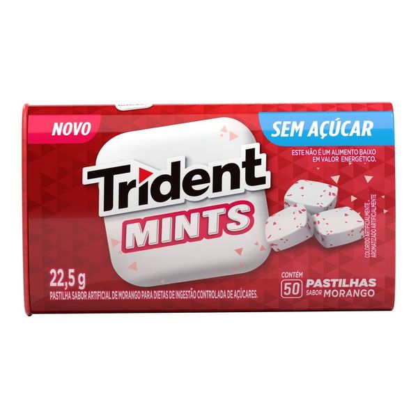Pastilhas Trident Mints Morango 22,5g