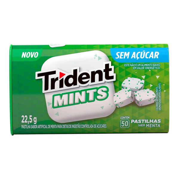 Pastilha Trident Mints Menta 22,5g