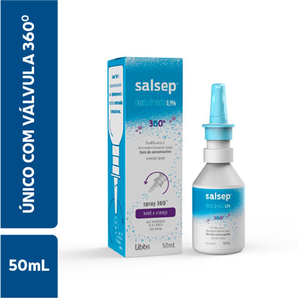 Descongestionante Nasal Salsep Spray 50ml - Drogaria Sao Paulo