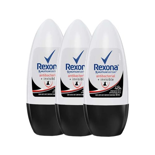 Kit-Desodorante-Roll-On-Rexona-Antibacterial-Invisible-Feminino-50ml-3-Unidades-Drogaria-SP-935126901