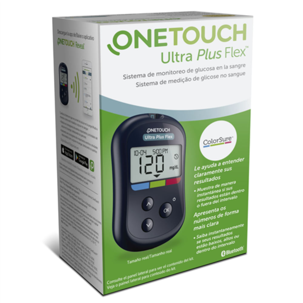 Aparelho Medidor De Glicemia Onetouch Ultra Plus Flex Drogaria Sao Paulo