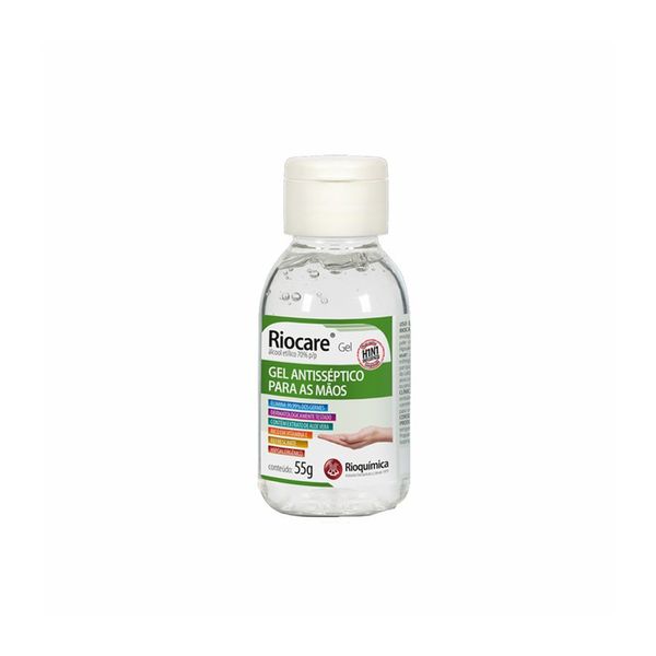 Álcool em Gel 70% Riocare Antisséptico 55g