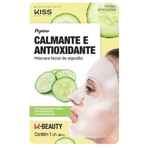 Mascara-Facial-Calmante-Kiss-New-York-Pepino-20ml-Drogaria-SP-683450 Mascara-Facial-Calmante-Kiss-New-York-Pepino-20ml-Drogaria-SP-683450
