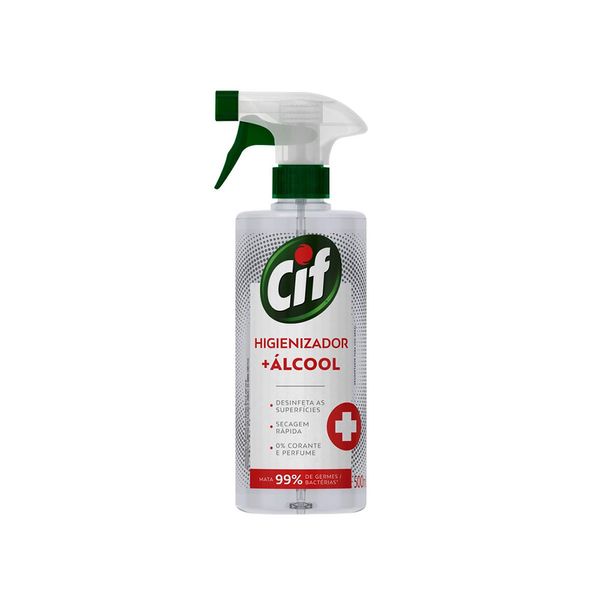 Higienizador Cif Com Álcool Sem Perfume 500ml