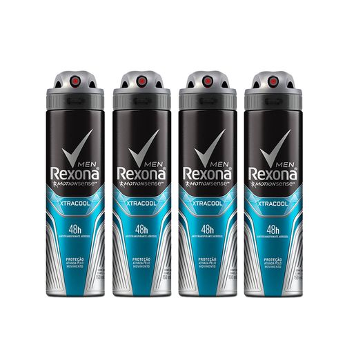Kit-Desodorante-Rexona-Aerosol-Men-XtraCool-150ml-4-Unidades-Drogaria-SP-935127130