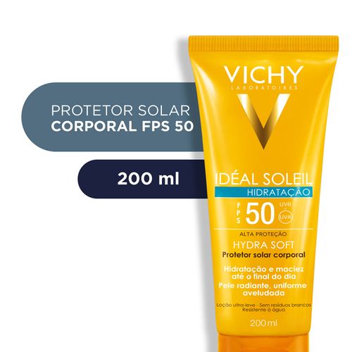 Vichy Ideal Soleil Protetor Solar 200ml Fps50+hydra Fps50 Promocional -  Vick - Protetor Solar Dermocosmético - Magazine Luiza