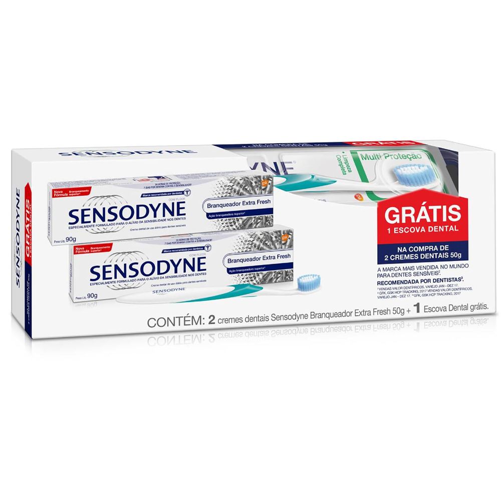 kit sensodyne branqueador