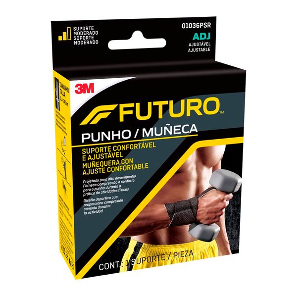 Munhequeira Confortável 3M FUTURO Bilateral Tamanho Ajustável 1 Unidade