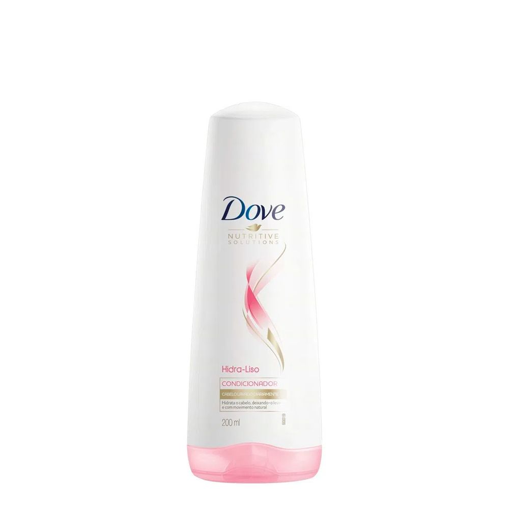 Kit Dove Shampoo Hidra Liso 400ml + Condicionador Hidra Liso 200ml