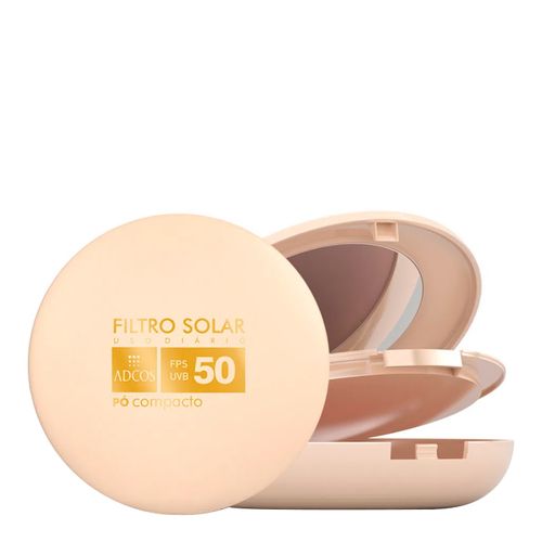 Filtro Solar Tonalizante Adcos Pó Compacto Nude FPS 50 11g Filtro Solar Tonalizante Adcos Pó Compacto Nude FPS 50 11g
