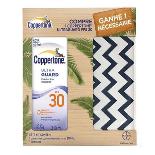 Kit Protetor Solar Coppertone Ultraguard FPS30 210ml + Nécessaire Exclusiva Kit Protetor Solar Coppertone Ultraguard FPS30 210ml + Nécessaire Exclusiva