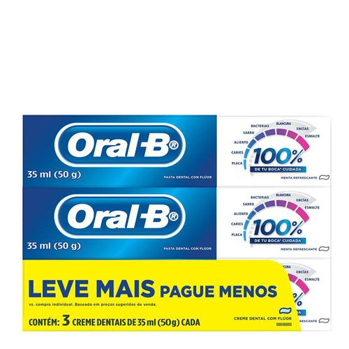 Kit-Creme-Dental-Oral-B-com-Fluor-Menta-Refrescante-50g-3-Unidades-Drogaria-SP-722332-1 Kit-Creme-Dental-Oral-B-com-Fluor-Menta-Refrescante-50g-3-Unidades-Drogaria-SP-722332-1