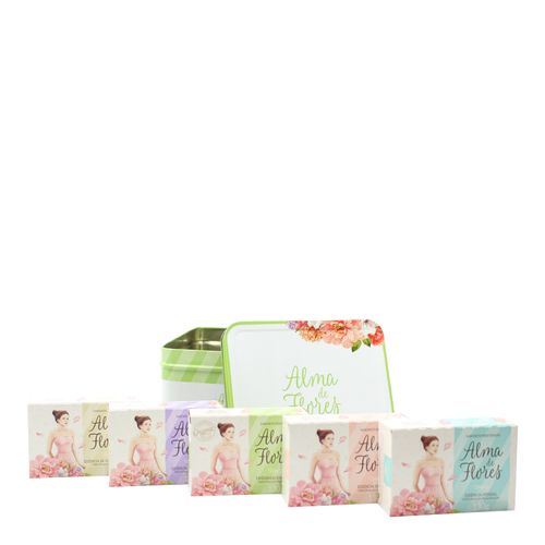 Kit-Sabonete-em-Barra-Alma-de-Flores-Lata-130g-5-Unidades-Drogaria-SP-722545-1 Kit-Sabonete-em-Barra-Alma-de-Flores-Lata-130g-5-Unidades-Drogaria-SP-722545-1