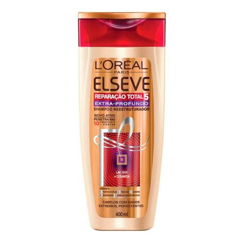 Shampoo Elseve Reparação Total 5 Extra Profundo 400ml Shampoo Elseve Reparação Total 5 Extra Profundo 400ml