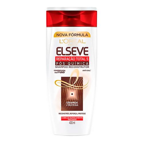 Shampoo Elseve Reparação Total 5 Especial Química 400ml Shampoo Elseve Reparação Total 5 Especial Química 400ml