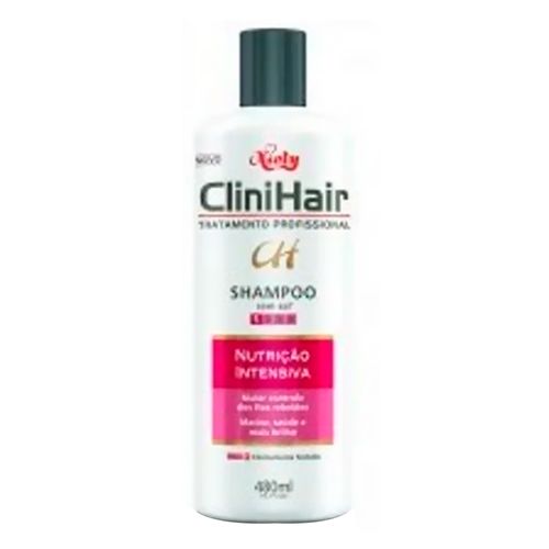 Shampoo CliniHair Nutrição Intensiva Sem Sal 480ml Shampoo CliniHair Nutrição Intensiva Sem Sal 480ml