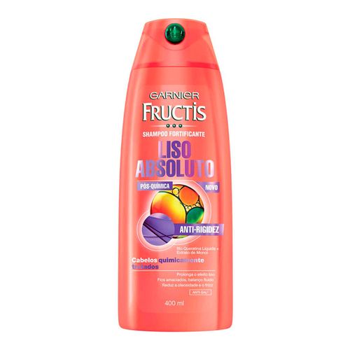 Shampoo Fructis Liso Absoluto Pós-Química 400ml