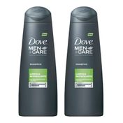 Shampoo Dove Men Limpeza Refrescante 200ml C/ 2 Unidades