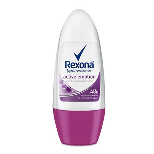 Desodorante Rexona Roll On Active Emotion Feminino 50Ml preço