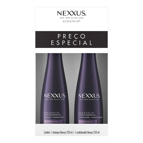 Kit Nexxus Keraphix Shampoo 250ml + Condicionador 250ml Kit Nexxus Keraphix Shampoo 250ml + Condicionador 250ml