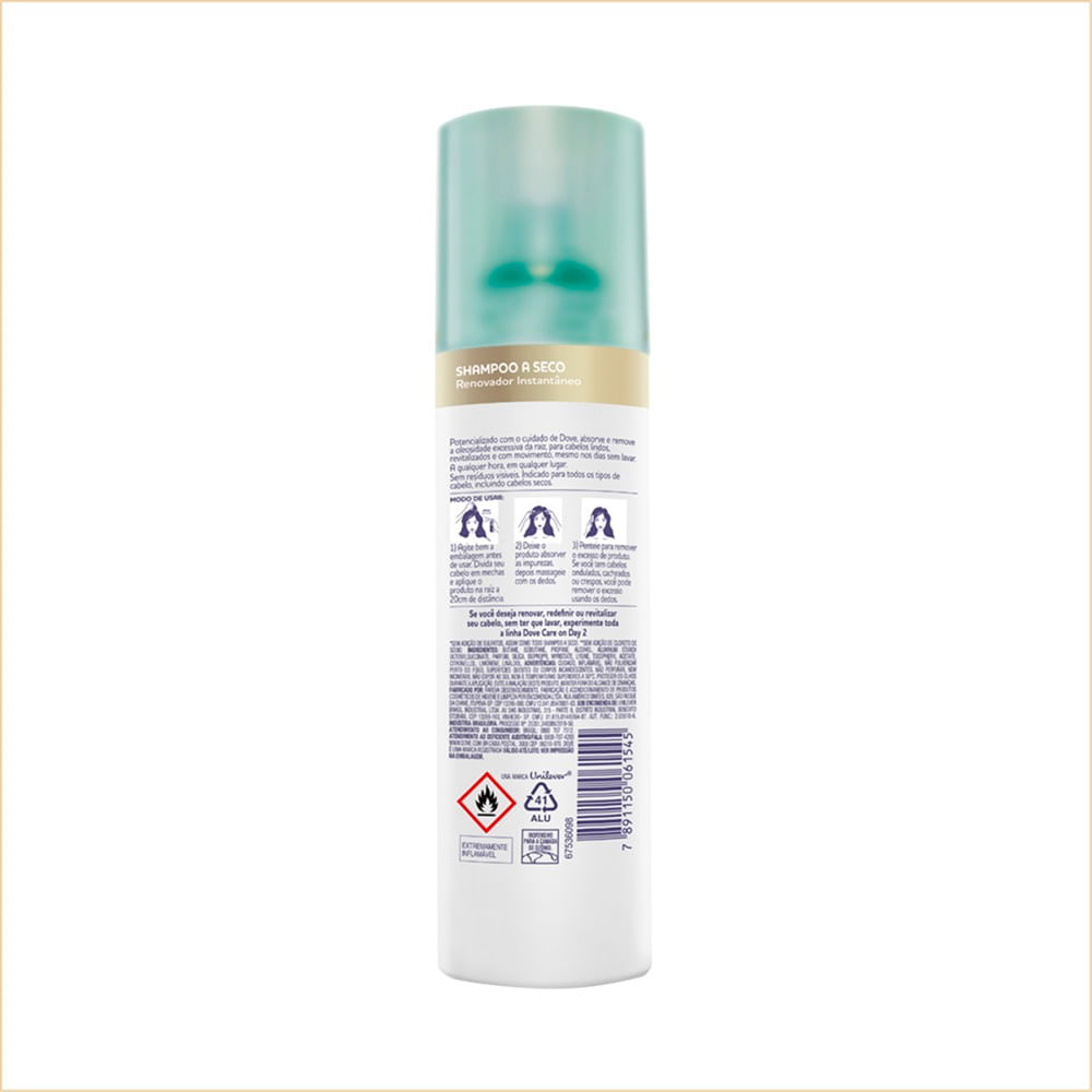Shampoo a Seco Dove Care On Day 2 75ml Drogaria Sao Paulo