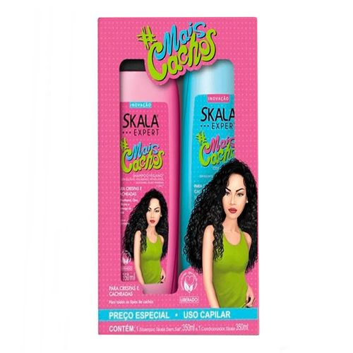 Kit Skala Shampoo 350ml + Condicionador Mais Cachos 350ml Kit Skala Shampoo 350ml + Condicionador Mais Cachos 350ml