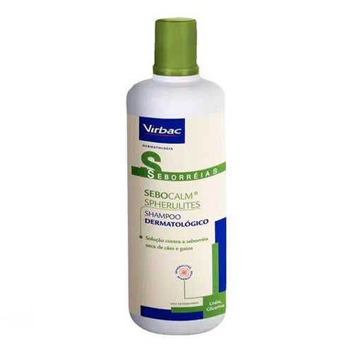 Shampoo Dermatológico Sebocalm Spherulites Virbac - SEBOCALM SPHERULITES SHAMPOO - frasco com 250ml