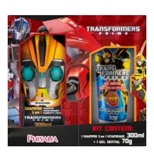 Kit Transformers Prime Shampoo 3 em 1 300ml + Gel Dental 70g Kit Transformers Prime Shampoo 3 em 1 300ml + Gel Dental 70g