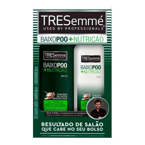Kit Tresemmé Baixo Poo Shampoo 400ml + Condicionador 200ml Kit Tresemmé Baixo Poo Shampoo 400ml + Condicionador 200ml