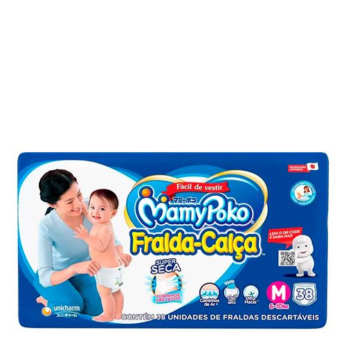 Fralda MamyPoko Calça Super Seca M 38 Unidades Fralda MamyPoko Calça Super Seca M 38 Unidades