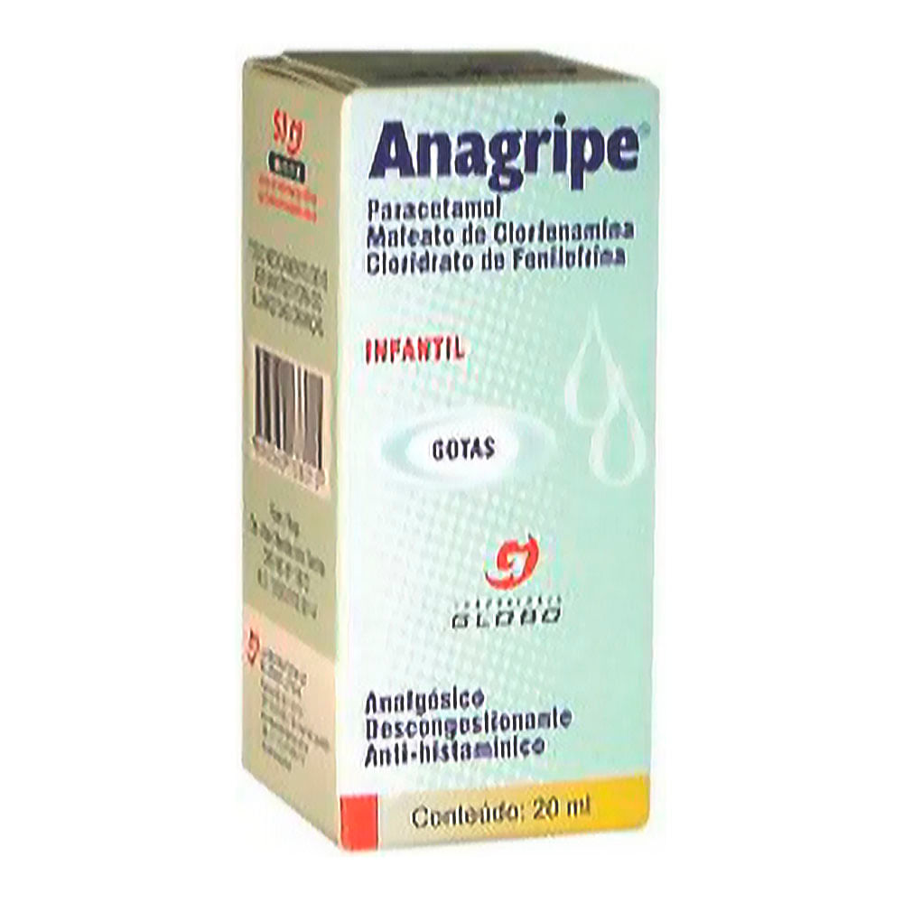 Antigripal Anagripe 100mg + 2mg + 2mg/ml 20ml