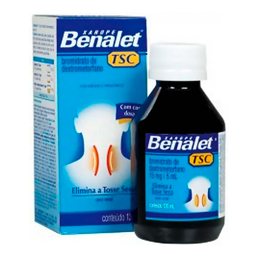 Antialérgico, Expectorante e Anti-inflamatório Benalet Tsc 15mg/5ml 120ml Xarope