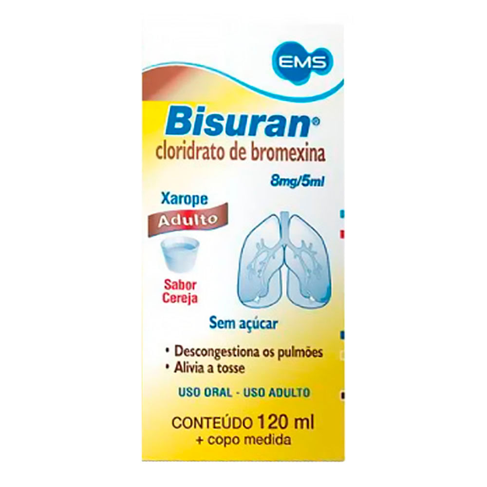 Comprar Cloridrato de Bromexina 8mg/5ml Xarope Adulto