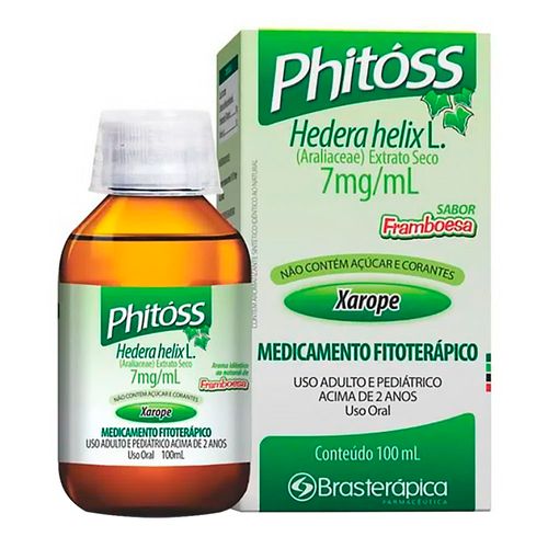 Broncodilatador, Expectorante E Fitoterápico Phitóss 7Mg/Ml 100Ml