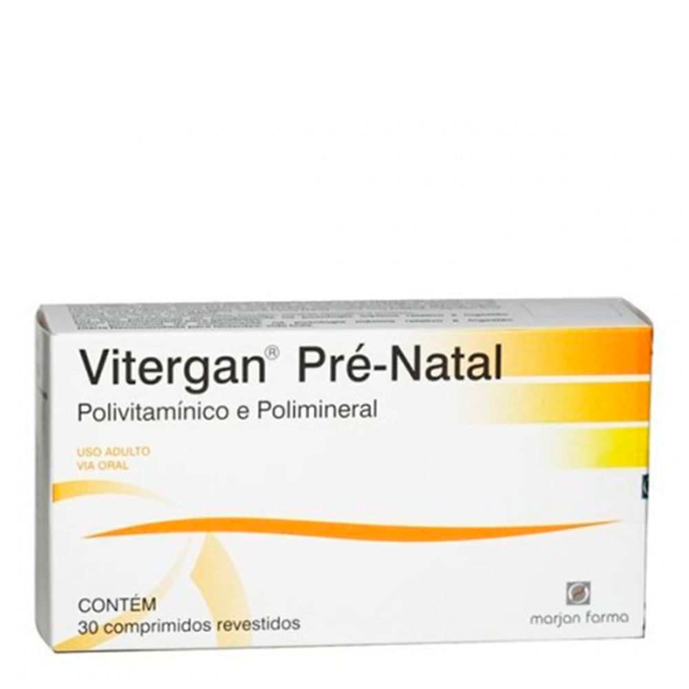 Vitergan Pré-Natal Marjan 30 Comprimidos