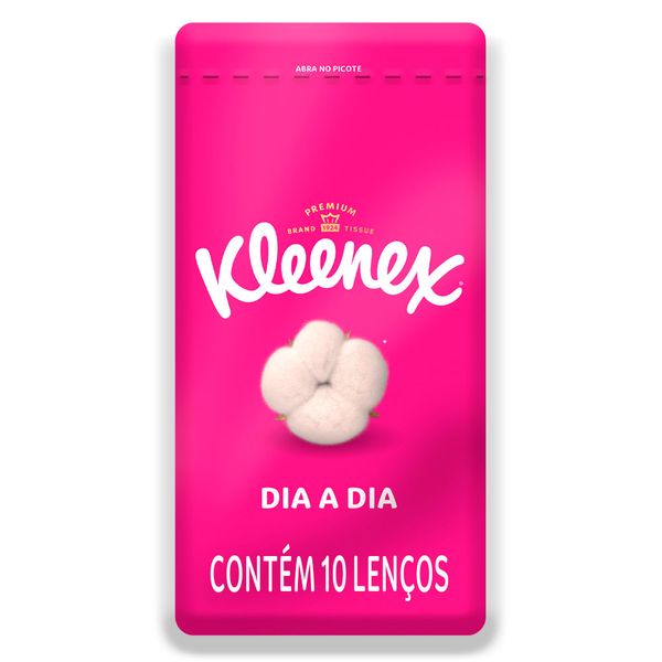 Lenço de Papel de Bolso Kleenex Dia a Dia 10 Folhas