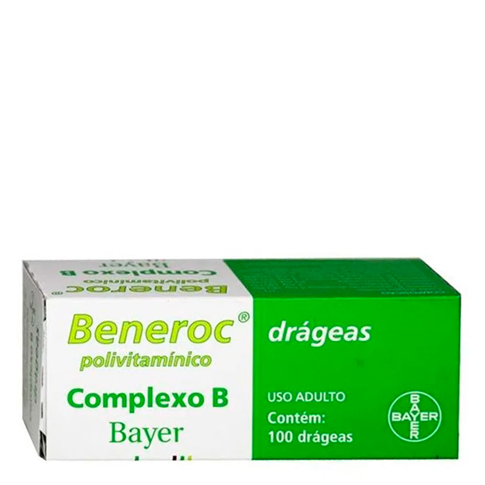 Beneroc Complexo B Bayer 30 Drágeas - Drogaria Sao Paulo