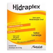 Hidraplex Reidratante Oral Sabor Laranja 4 Envelopes