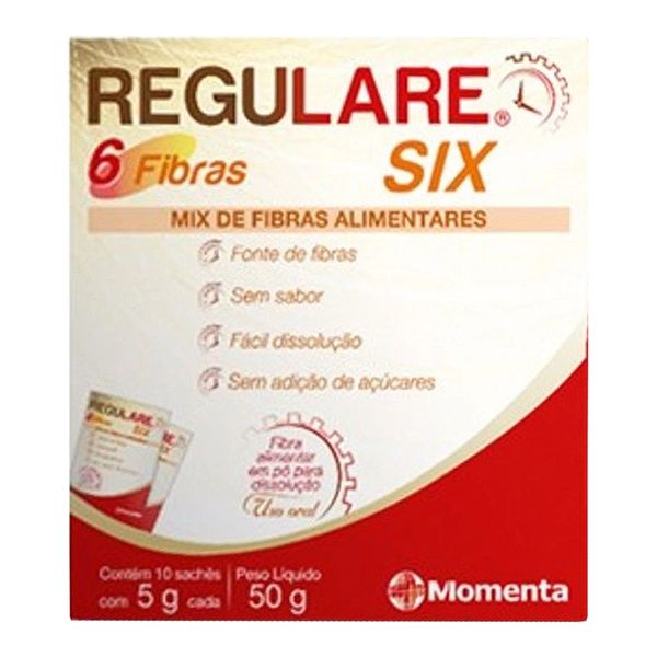 Fibra Alimentar Regulare Six 5g C/ 10 Sachês