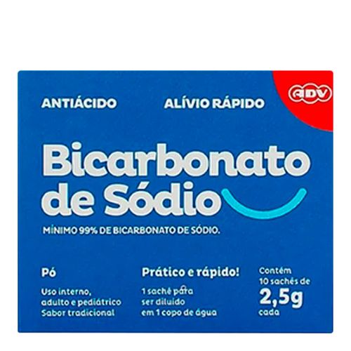 Bicarbonato de Sódio Adv Tayuyna 2,5g 10 Envelopes Bicarbonato de Sódio Adv Tayuyna 2,5g 10 Envelopes